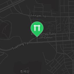 Map showing where Bodyweight training - Nam-gu - Calisthenics workout is