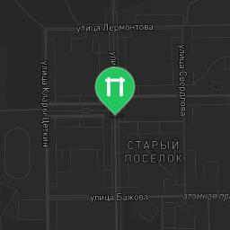 Map showing where Zarechny - Street Workout Park - Бульвар Алещенкова is