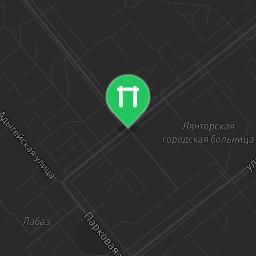 Map showing where Lyantor - Street Workout Park - Улица Назаргалеева is