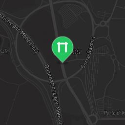 Map showing where Moncalieri - Parco Calisthenics - CENTRO COMMERCIALE 1 is