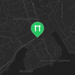 Map showing where Arendal - Street Workout Park - Tufteparken is