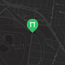 Map showing where Outdoor fitness - Melbourne - Calisthenics workout is