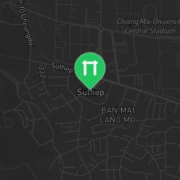 Map showing where Chiang Mai - Pull up bars - Suthep road is