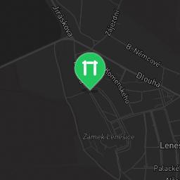 Map showing where Outdoor Fitness Lenešice is