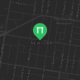 Map showing where Black Gully Reserve - Newtown is