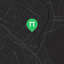 Map showing where Náměšť nad Oslavou - Street Workout Park - RVL13 is