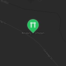 Map showing where Krasnodar - Aire de Fitness - Улица Красных Партизан is