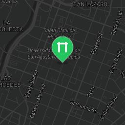 Map showing where Outdoor Gym Arequipa is