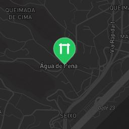 Map showing where Parque desportivo de Água de Pena is