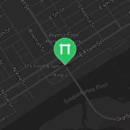 Map showing where Vine Street Park - Calisthenics Park Berwick Borough, PA - National Fitness Campaign is