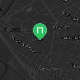 Map showing where Alzira - Calisthenics Park - Campo Deportes Tulell is
