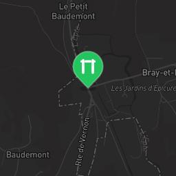 Map showing where Bray-et-Lû - Fitness Trail - D86 is