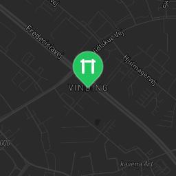 Map showing where Vejle - Outdoor Parkour Park - Finlandsparken is