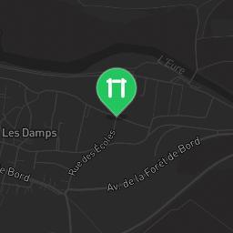 Map showing where Parcours sportif Les Damps is