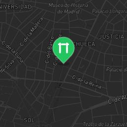 Map showing where Public gym park - Madrid - Calisthenics workout is