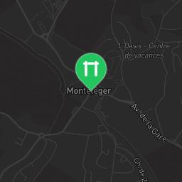 Map showing where Bodyweight gym - Montéléger - Calisthenics workout is
