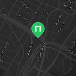 Map showing where Weehawken - Outdoor Fitness Park - Louisa Park is