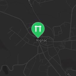 Map showing where Outdoor workout - Rignac - Calisthenics workout is