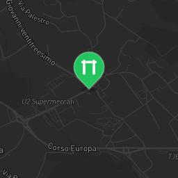 Map showing where Percorso Vita Valle Santa Croce is