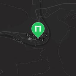 Map showing where Outdoor workout - Sant Llorenç de la Muga - Calisthenics workout is
