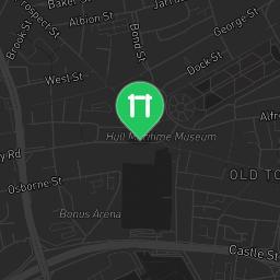 Map showing where Pearson Park outdoor gym is
