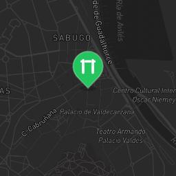 Map showing where Outdoor Fitness Avilés is