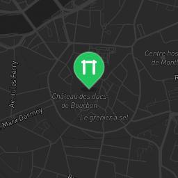 Map showing where Montluçon - Calisthenics Park - CLJ Bien-Assis is