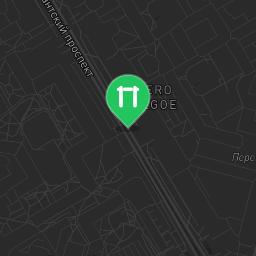 Map showing where Saint Petersburg - Street Workout Park - Пр-Кт Сизова is