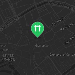 Map showing where Pull up bars Strasbourg pont de Paris is
