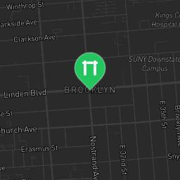 Map showing where New York City - Outdoor Fitness Place - Pierrepont Playground's workout facility is