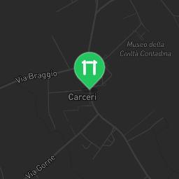 Map showing where Outdoor Gym Carceri is