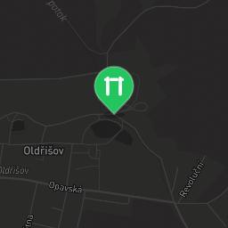 Map showing where Outdoor Fitness Oldřišov is