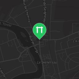 Map showing where Outdoor gym - Monéteau - Calisthenics workout is