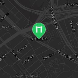 Map showing where New York - Outdoor Exercise Gym - Moore Homestead Playground (Queens) is