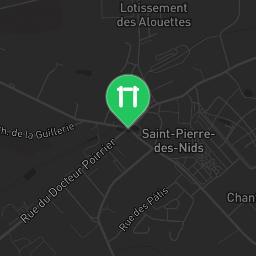 Map showing where Bodyweight fitness - Saint-Pierre-des-Nids - Calisthenics workout is