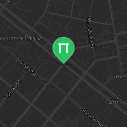 Map showing where Bodyweight workout - Dnipro - Calisthenics workout is