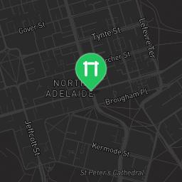Map showing where Adelaide - Street Workout Spot - Park 10 (Botanic Garden) is