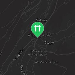 Map showing where Public gym park - Salvan - Calisthenics workout is