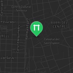 Map showing where Exercise equipment Terrassa is