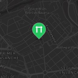 Map showing where Outdoor fitness training - Pamplona - Calisthenics workout is