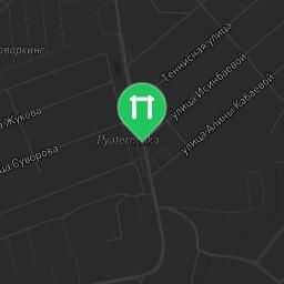 Map showing where Sovkhoz Borovsky - Street Workout Park - Ул Курчатова (Обнинск) is