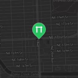 Map showing where Outdoor Gym North Miami Beach is