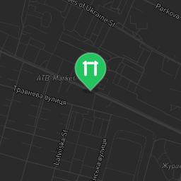 Map showing where Dnipro - Calisthenics Park - Juwilejne is