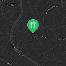 Map showing where Outdoor gym - Farsta - Calisthenics workout is