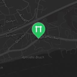 Map showing where Amathussa - Calisthenics Exercise Stations - Limassol Promanade is