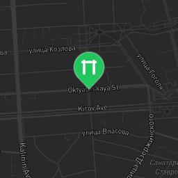 Map showing where Pyatigorsk - Calisthenics Park - Gagarin Cafe is