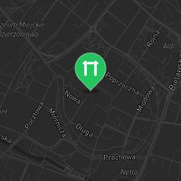 Map showing where Outdoor fitness training - Dzierżoniów - Calisthenics workout is