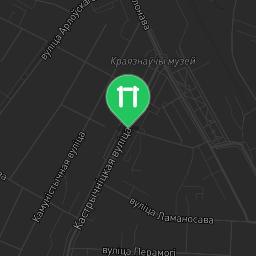 Map showing where Bodyweight workout - Hantsavichy - Calisthenics workout is