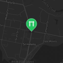 Map showing where St Helens Marina Calisthenics Spot is