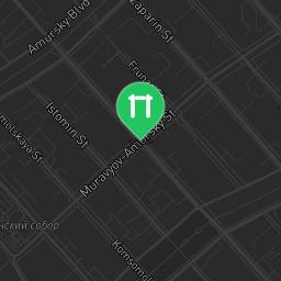 Map showing where Khabarovsk - Street Workout Park - Поликлиника #17 is